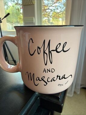 Pink Coffee and Mascara pink 19.6 oz. 580ml Coffee Mug Prima Design
